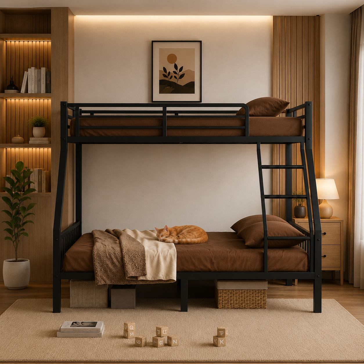 Metal Bunk Bed Without Mattress - Image 2